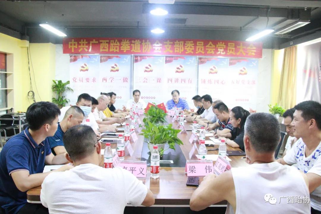 中共广西跆拳道协会支部委员会党员大会圆满完成(图2)
