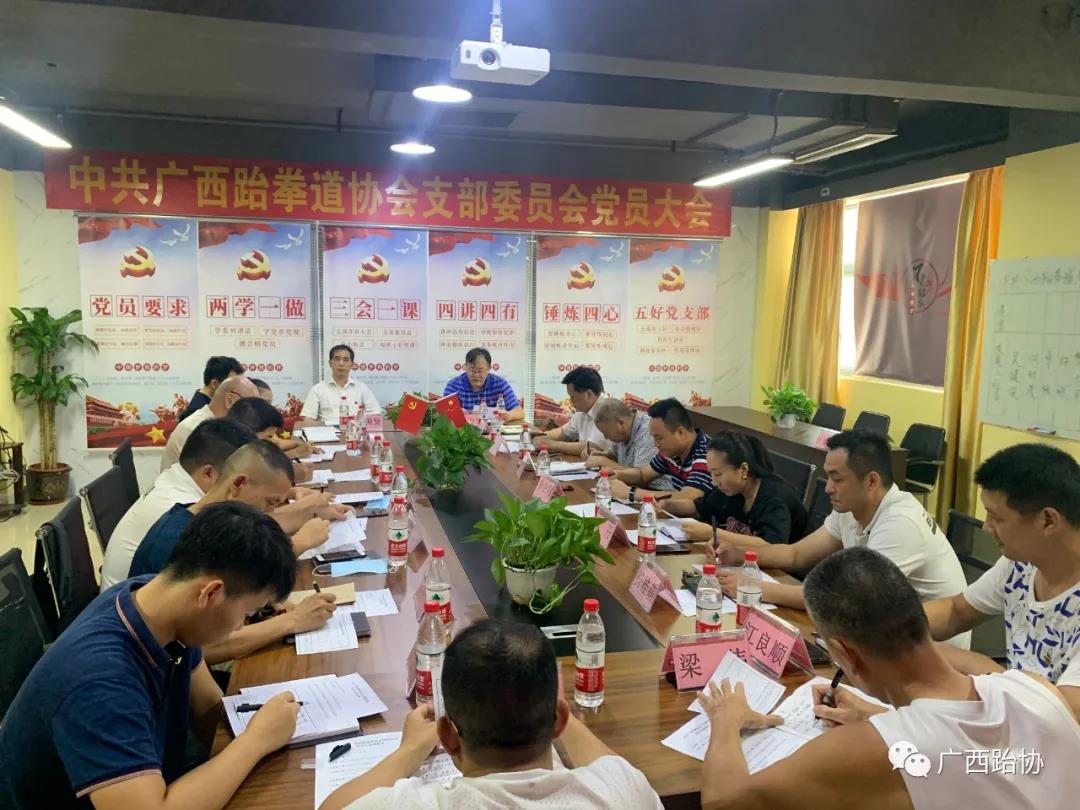 中共广西跆拳道协会支部委员会党员大会圆满完成(图7)